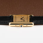 Cartier Must de Tank Vermeil Art Deco Roman Dial PM Reference 3 66001