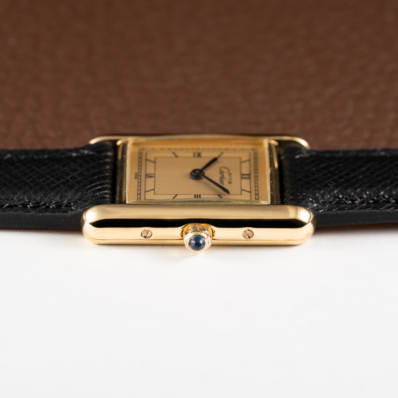 Cartier Must de Tank Vermeil Art Deco Roman Dial PM Reference 3 66001