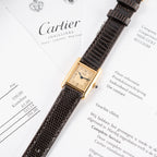 Cartier Tank Must de Vermeil Art Deco Roman Lemon Dial CARTIER SERVICED Ref. 3 66001
