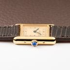 Cartier Tank Must de Vermeil Art Deco Roman Lemon Dial CARTIER SERVICED Ref. 3 66001