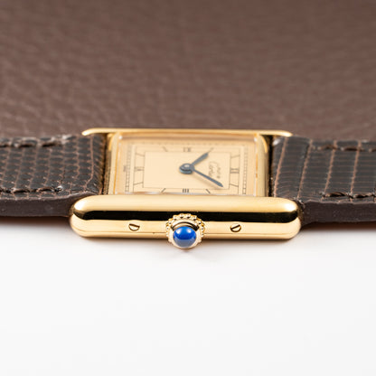 Cartier Tank Must de Vermeil Art Deco Roman Lemon Dial CARTIER SERVICED Ref. 3 66001