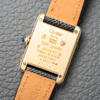 Cartier Must de Tank Vermeil Hollow Big Roman Mirror Dial Ref 3 66001 Quartz PM Cartier Service 2025