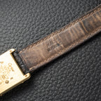 Cartier Must de Tank Vermeil Black Glossy Art Deco Dial 1990s Ref. 590005
