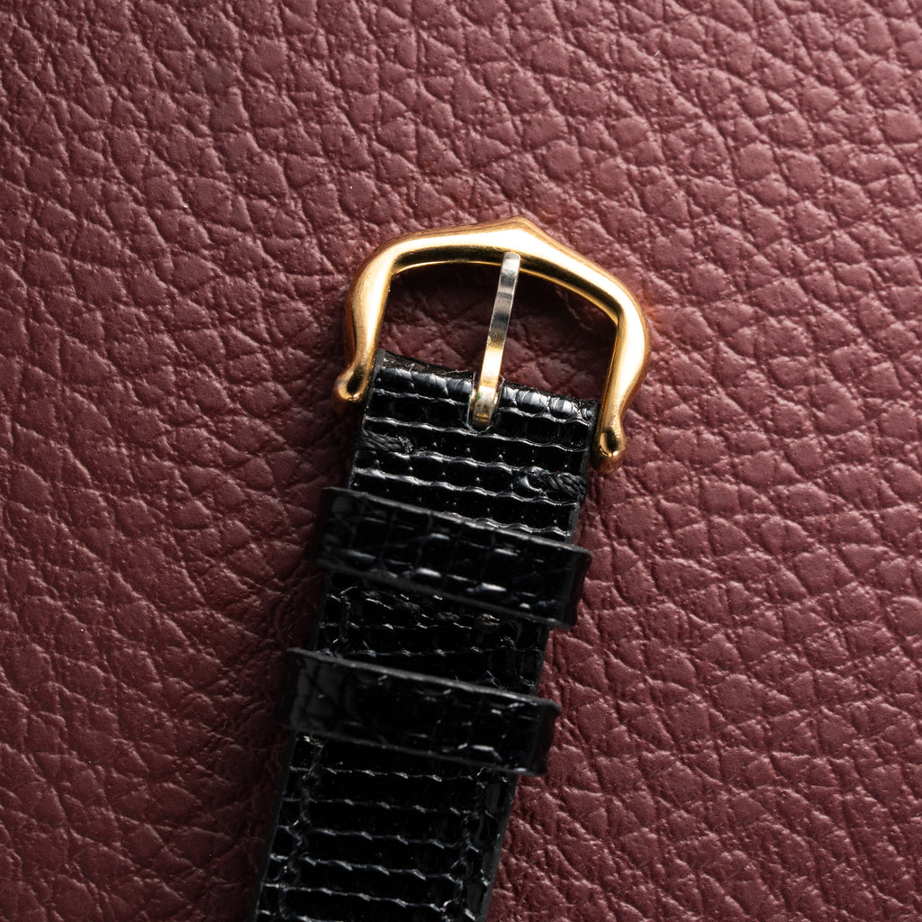 Cartier Tank Must de Vermeil Black Dial PM 1980s