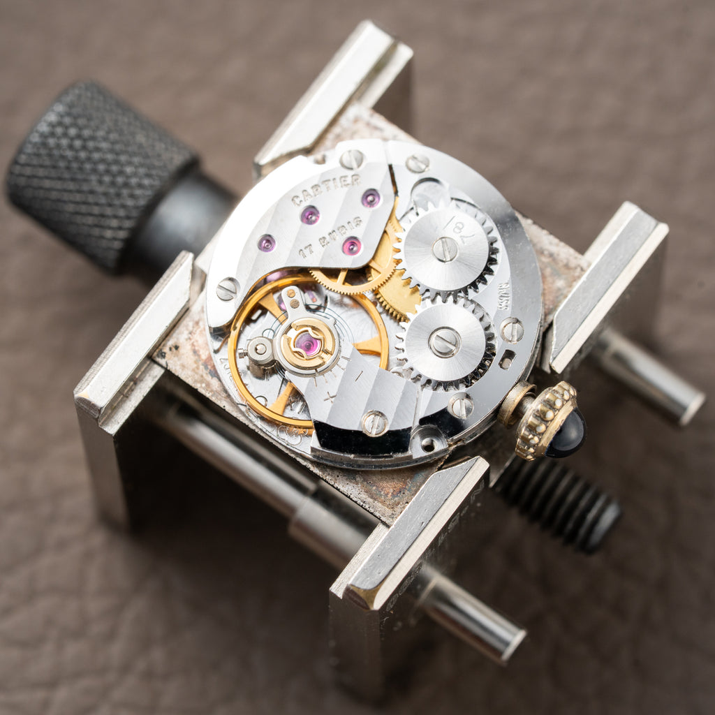 Cartier Tank Must de Vermeil Black Dial PM Full Set from 1987
