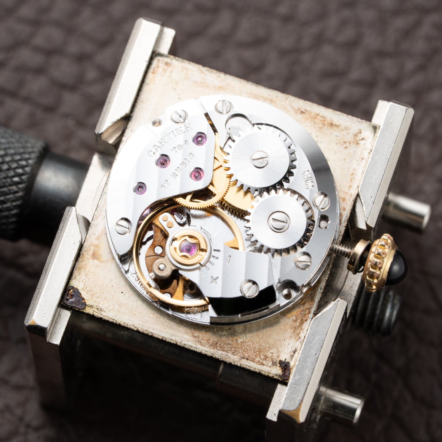 Cartier Tank Must de Vermeil Black 'Onyx' Dial GM Full Set from 1989 with Provenance!