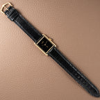 Cartier Tank Must de Vermeil Black Onyx Dial GM Ref 681006 1990s