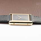 Cartier Tank Must de Black 'Onyx' Dial Vermeil GM from 1990s