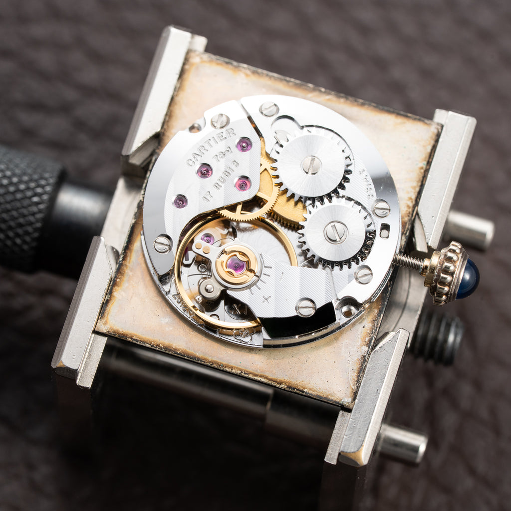 Cartier Tank Must de Black Onyx Dial Vermeil GM from 1980s