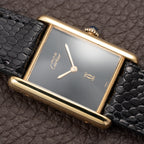 Cartier Tank Must de Black Onyx Dial Vermeil GM from 1980s