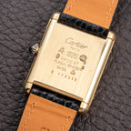 Cartier Tank Must de Black Onyx Dial Vermeil GM from 1980s