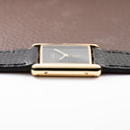 Cartier Tank Must de Black Onyx Dial Vermeil GM from 1980s