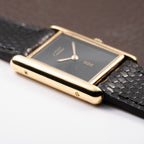 Cartier Tank Must de Black Onyx Dial Vermeil GM from 1980s