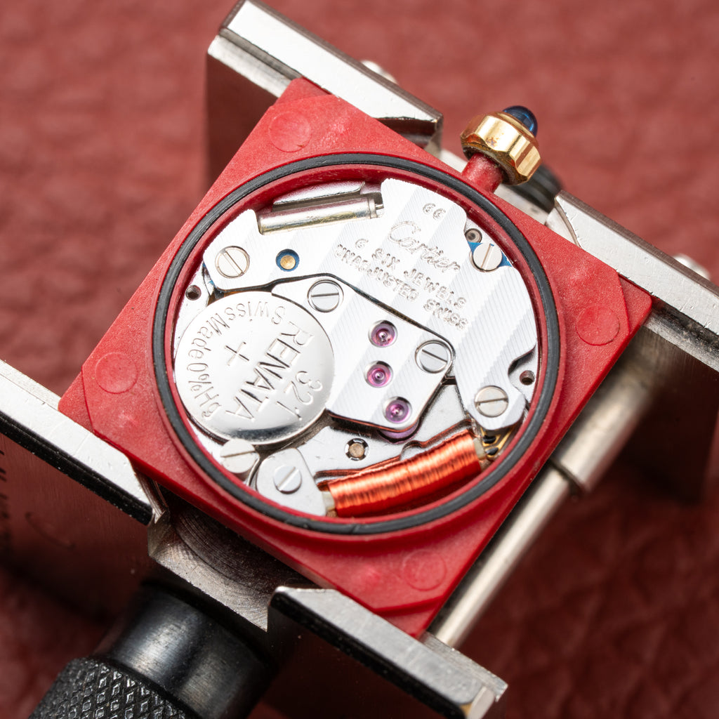 Cartier Tank Must de 'Onyx' 'Black "Spider" Dial Vermeil Ref. 3 66001 from 1980s