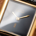Cartier Tank Must de 'Onyx' 'Black "Spider" Dial Vermeil Ref. 3 66001 from 1980s