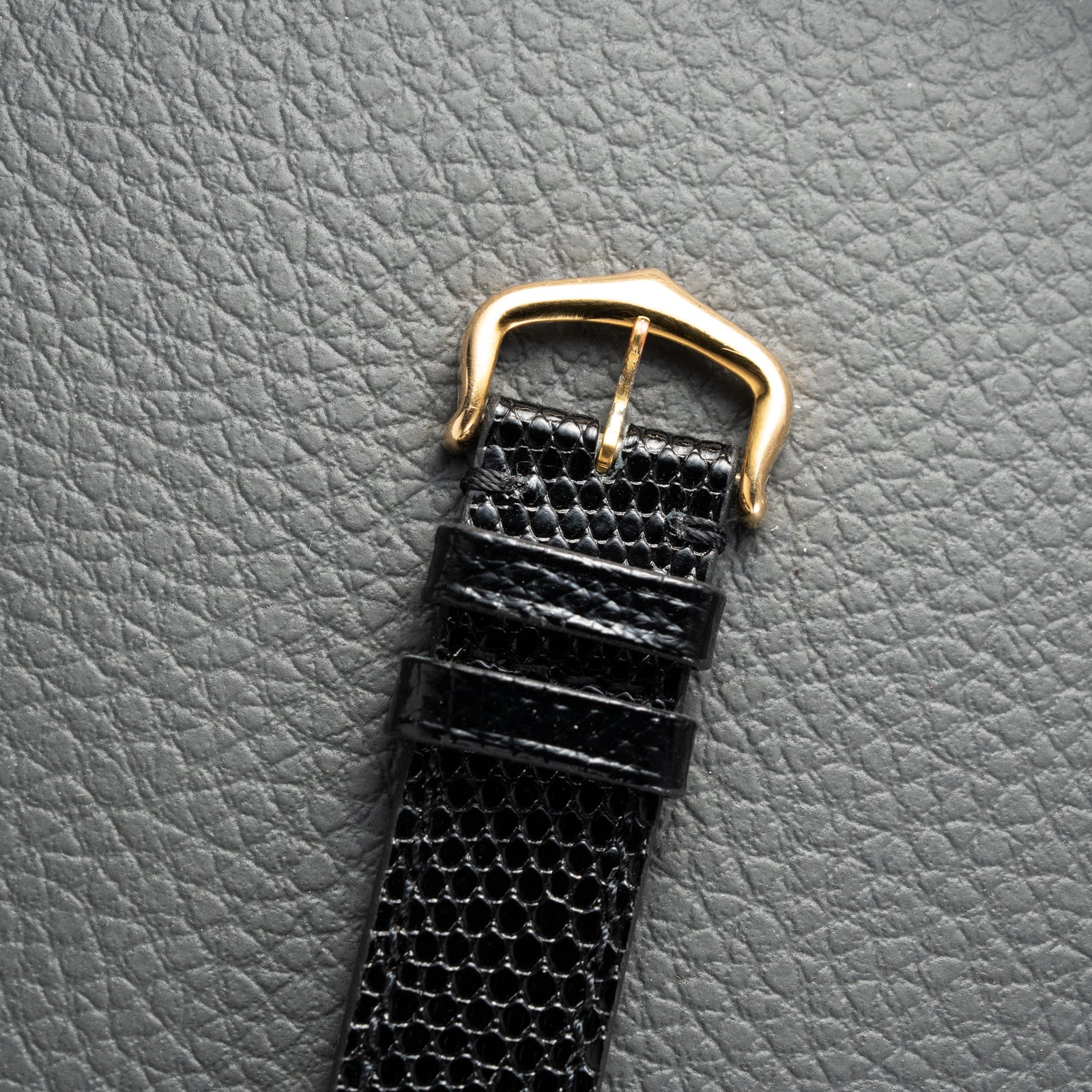 Cartier Must de Tank Vermeil Black Roman GM Full Set from 1980