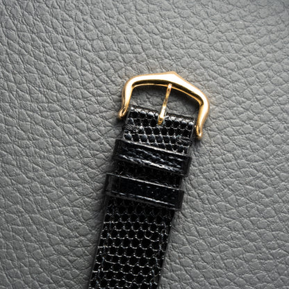 Cartier Must de Tank Vermeil Black Roman GM Full Set from 1980