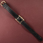 Cartier Tank Must de Black Roman Dial Vermeil PM 1980s