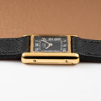 Cartier Tank Must de Vermeil Black Roman Dial PM 1980s