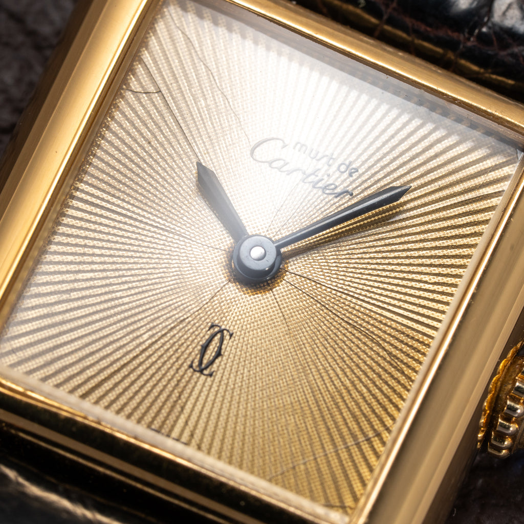 Cartier Tank Must de Vermeil "Discor" Dial PM from 1980s
