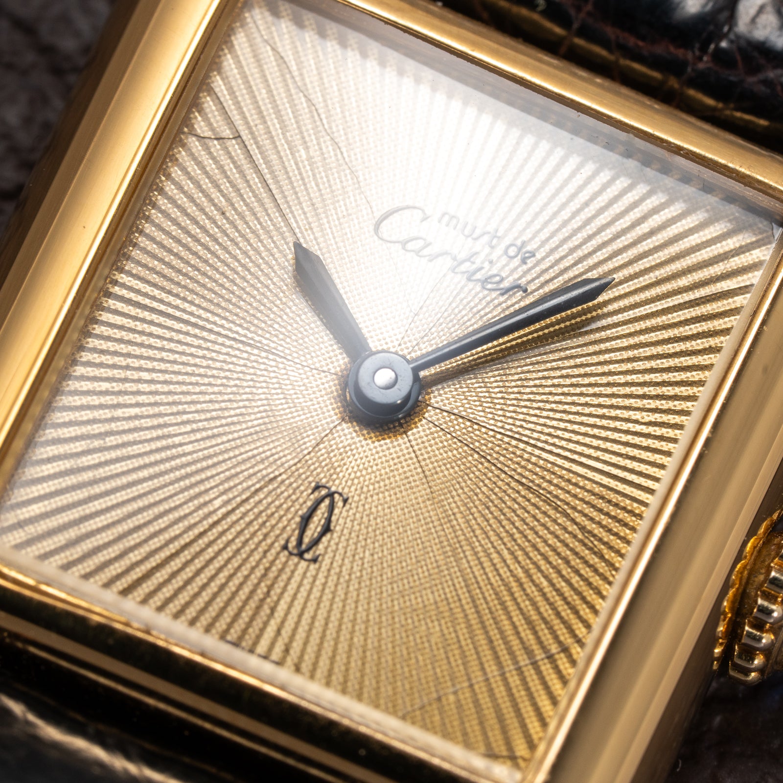 Cartier Tank Must de Vermeil "Discor" Dial PM from 1980s