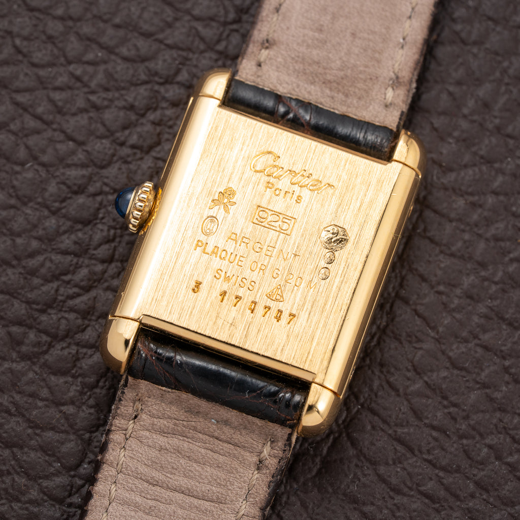Cartier Tank Must de Vermeil "Discor" Dial PM from 1980s