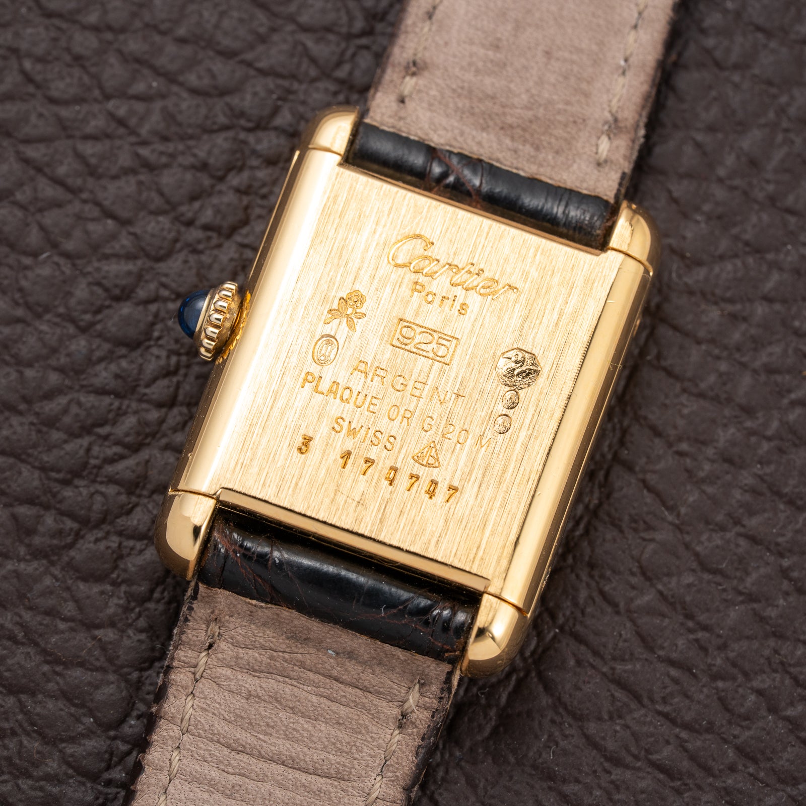 Cartier Tank Must de Vermeil "Discor" Dial PM from 1980s