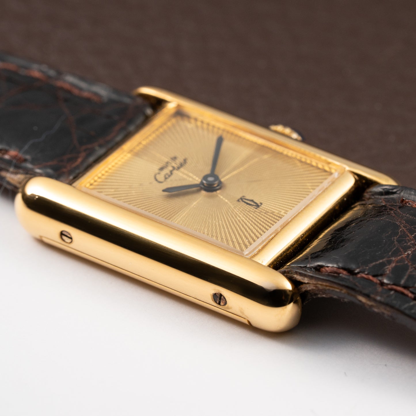 Cartier Tank Must de Vermeil "Discor" Dial PM from 1980s