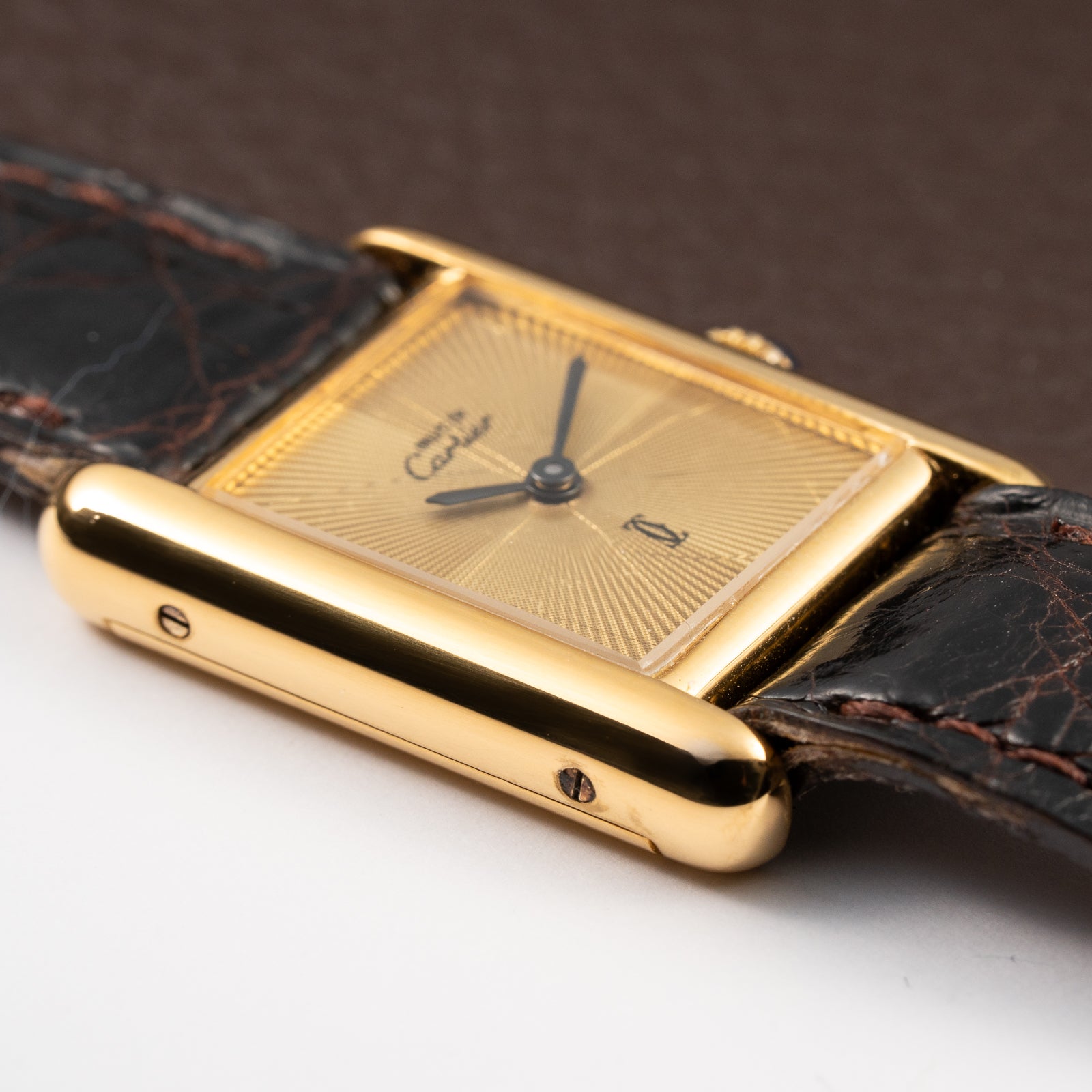 Cartier Tank Must de Vermeil "Discor" Dial PM from 1980s