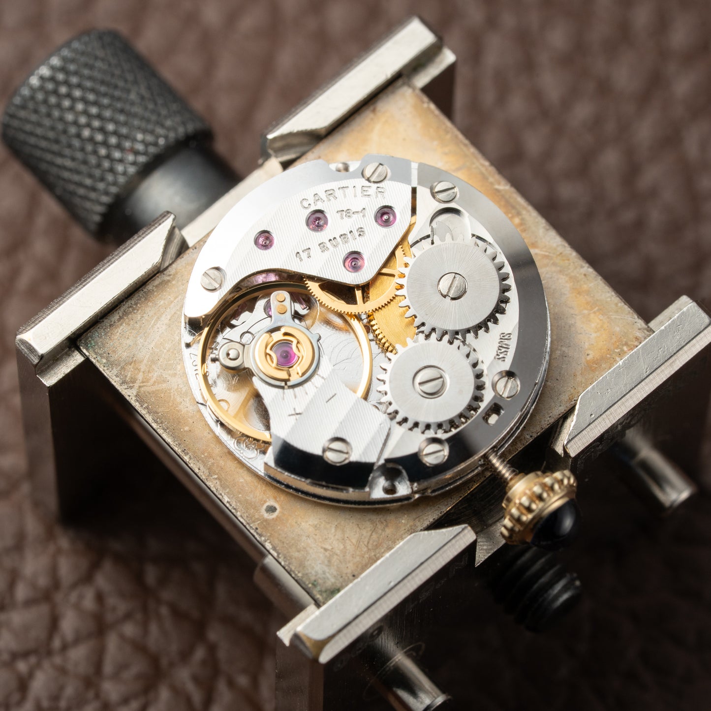 Cartier Tank Must de Vermeil Black Onyx Dial GM 1980s