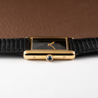 Cartier Tank Must de Vermeil Black Onyx Dial GM 1980s