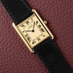 Cartier Must de Tank Vermeil Lemon Roman Dial Reference 681006
