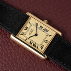 Cartier Must de Tank Vermeil Lemon Roman Dial Reference 681006