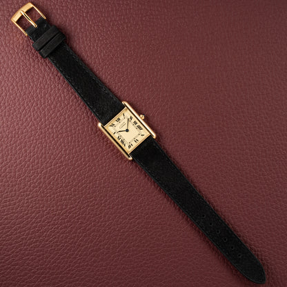 Cartier Must de Tank Vermeil Lemon Roman Dial Reference 681006