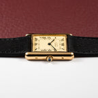Cartier Must de Tank Vermeil Lemon Roman Dial Reference 681006