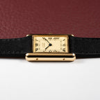 Cartier Must de Tank Vermeil Lemon Roman Dial Reference 681006