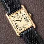 Cartier Must De Tank Vermeil Lemon Roman Dial GM