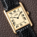Cartier Must De Tank Vermeil Lemon Roman Dial GM