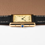 Cartier Must de Tank Vermeil Lemon Roman Dial Reference 590005