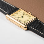 Cartier Must de Tank Vermeil Lemon Roman Dial Reference 590005