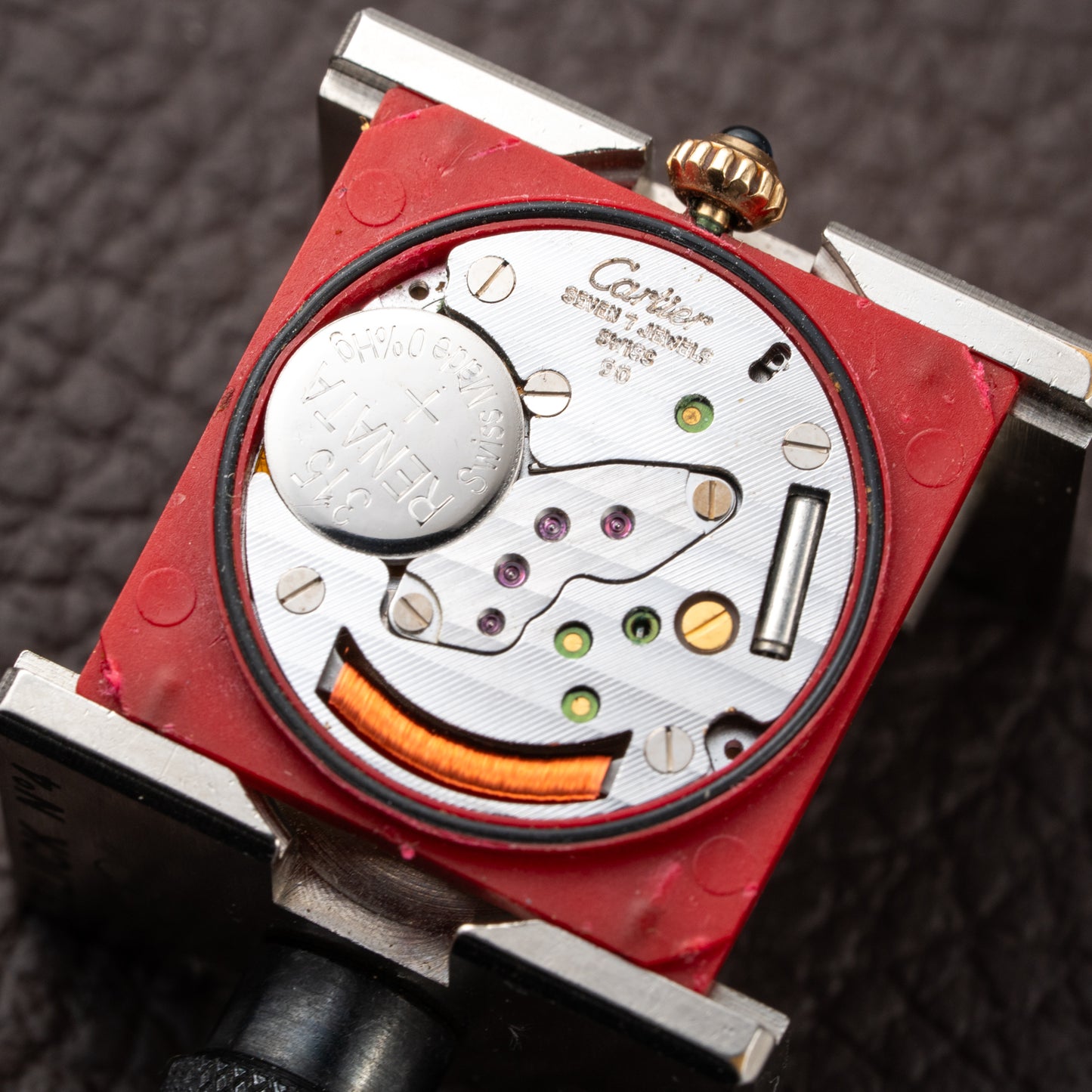 Cartier Must de Tank Vermeil Grey Art Deco Dial Reference 590005 from 1990s