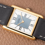 Cartier Must de Tank Vermeil Grey Art Deco Dial Reference 590005 from 1990s