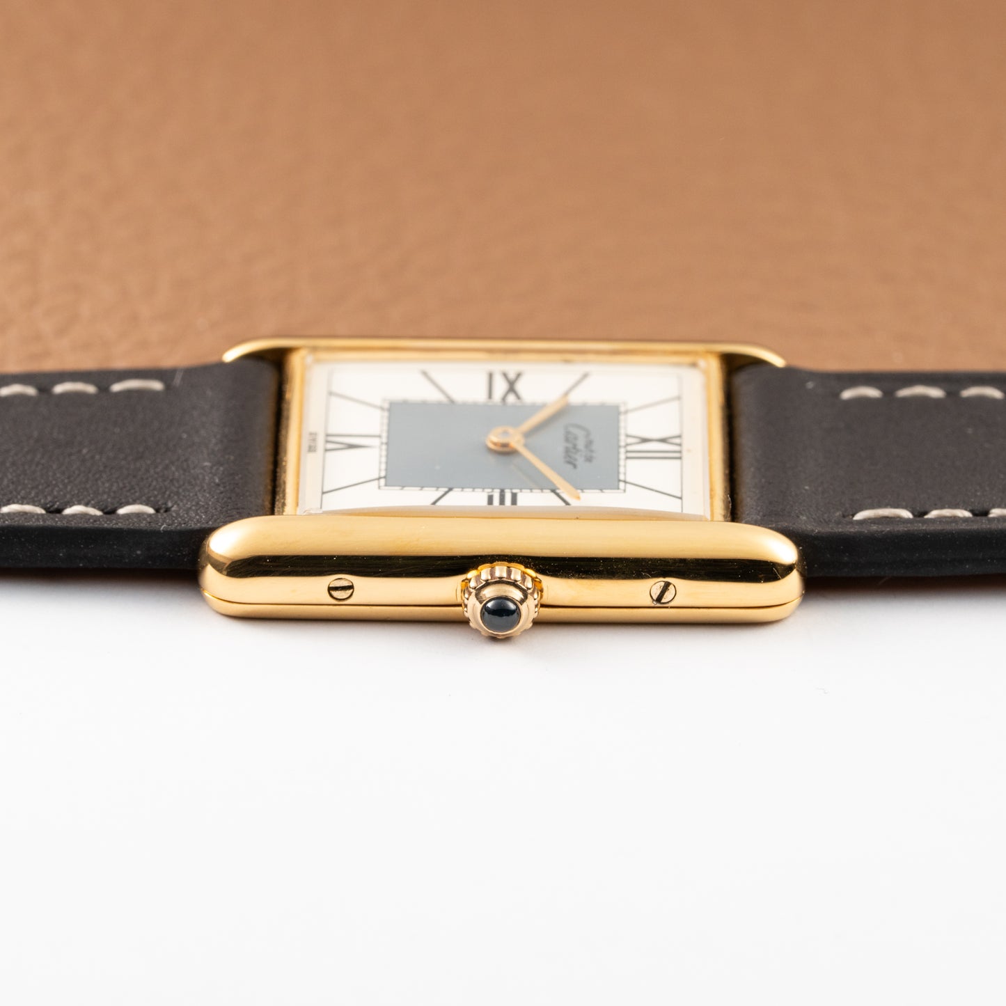 Cartier Must de Tank Vermeil Grey Art Deco Dial Reference 590005 from 1990s