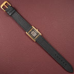 Cartier Tank Must de Vermeil Art Deco Black Roman Dial GM Reference 6 86001