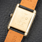 Cartier Tank Must de Lapis Lazuli Dial Vermeil PM 1980s