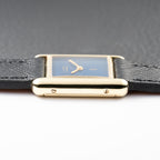 Cartier Tank Must de Lapis Lazuli Dial Vermeil PM 1980s