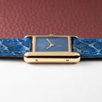 Cartier Tank Must de Lapis Lazuli Dial Vermeil PM 1980s