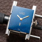 Cartier Tank Must de Lapis Lazuli Dial Vermeil PM 1980s