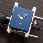 Cartier Tank Must de Blue Lapis Lazuli Dial Vermeil PM 1980s