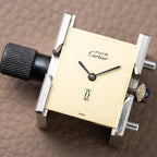 Cartier Must de Tank Vermeil Lemon Roman Dial – 1990s